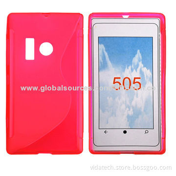 S Shape TPU Protective Case for Nokia Lumia 505